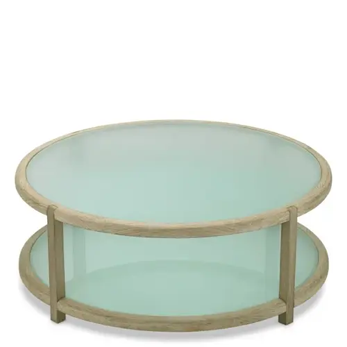 Eichholtz Anthony Outdoor Coffee Table - Aged Teak | Frosted Glass Eichholtz Anthony Outdoor Coffee Table - Aged Teak | Frosted Glass