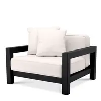 Cap-Antibes Outdoor Chair – Black Finish | Sunbrella Canvas