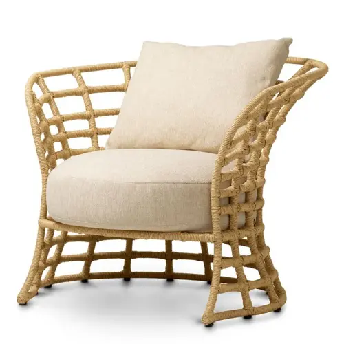 Eichholtz Paxton Outdoor Chair – Faux Rattan | Carron Sand