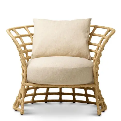Eichholtz Paxton Outdoor Chair – Faux Rattan | Carron Sand