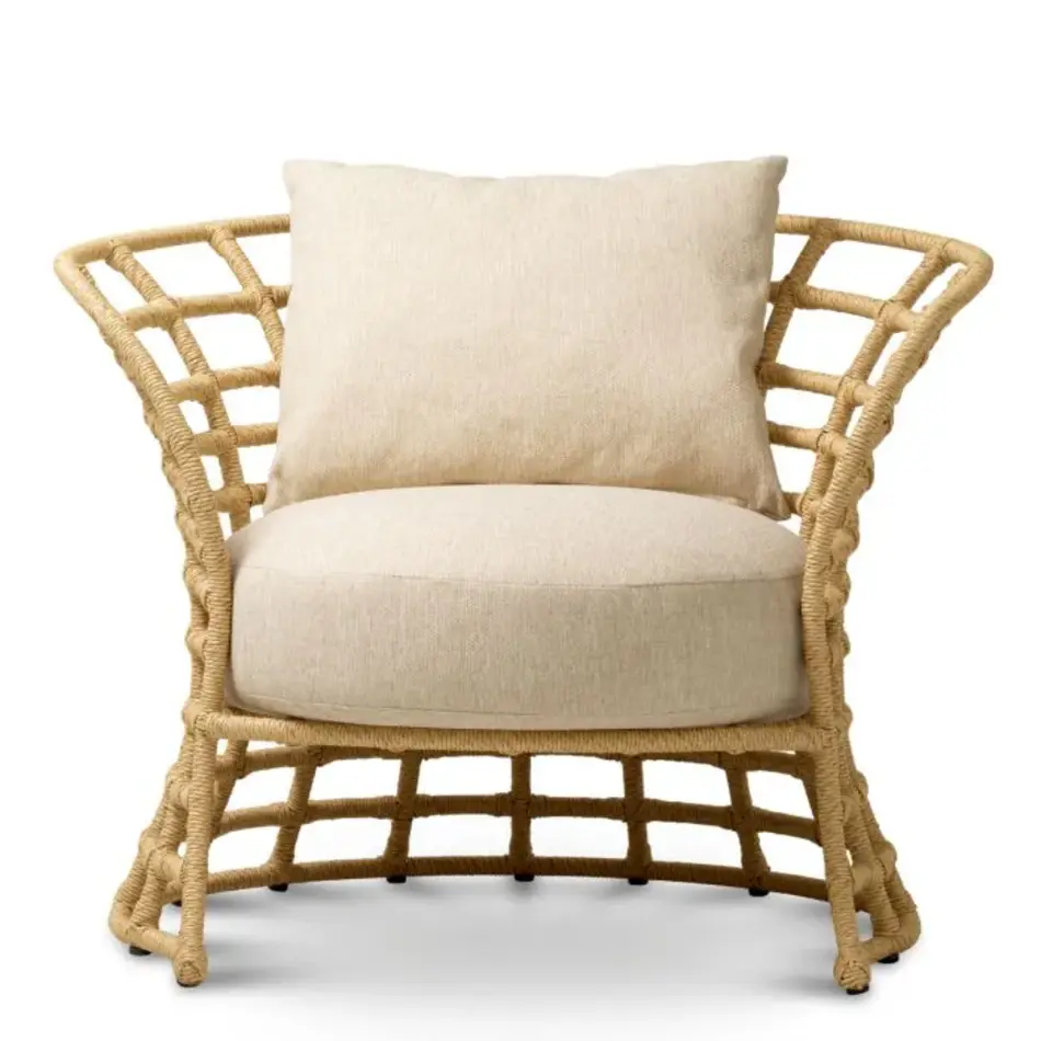 Eichholtz Paxton Outdoor Chair – Faux Rattan | Carron Sand