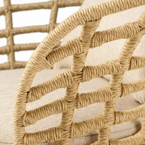Eichholtz Paxton Outdoor Chair – Faux Rattan | Carron Sand