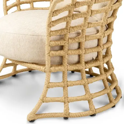 Eichholtz Paxton Outdoor Chair – Faux Rattan | Carron Sand