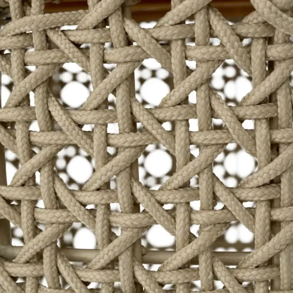 Eichholtz Trinity Outdoor Side Table - Natural Teak | Cream Rope