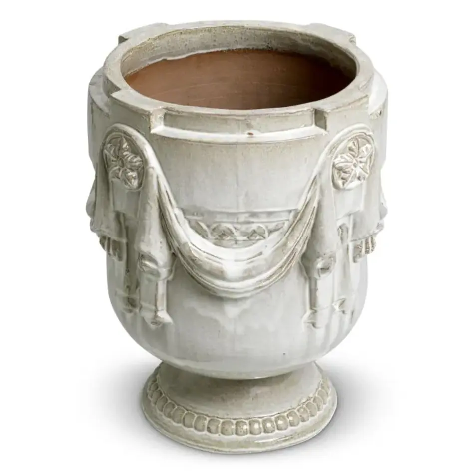 Eichholtz Chandler Outdoor Planter - Light Grey Ceramic