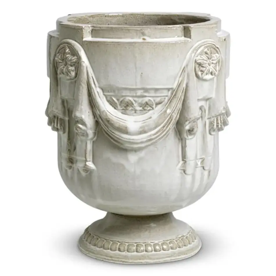 Eichholtz Chandler Outdoor Planter - Light Grey Ceramic