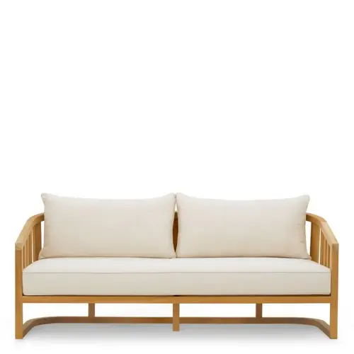 Eichholtz Aruba Outdoor Sofa - Natural Teak | Sunbrella Canvas