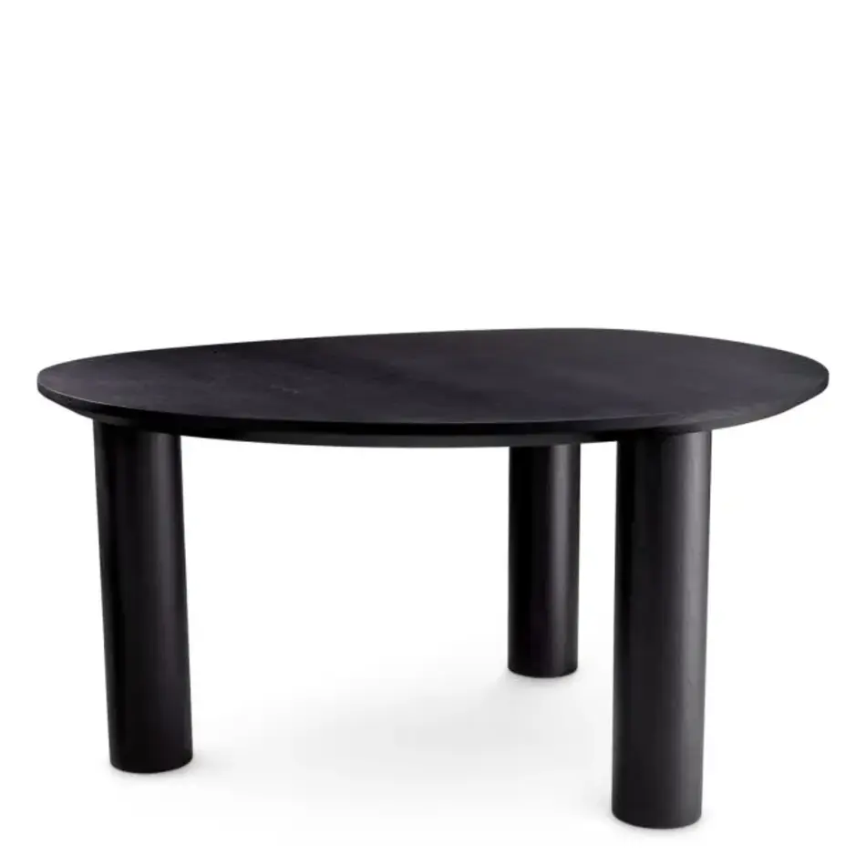 Eichholtz Lombardo Dining Table – Black Veneer | Compact Design