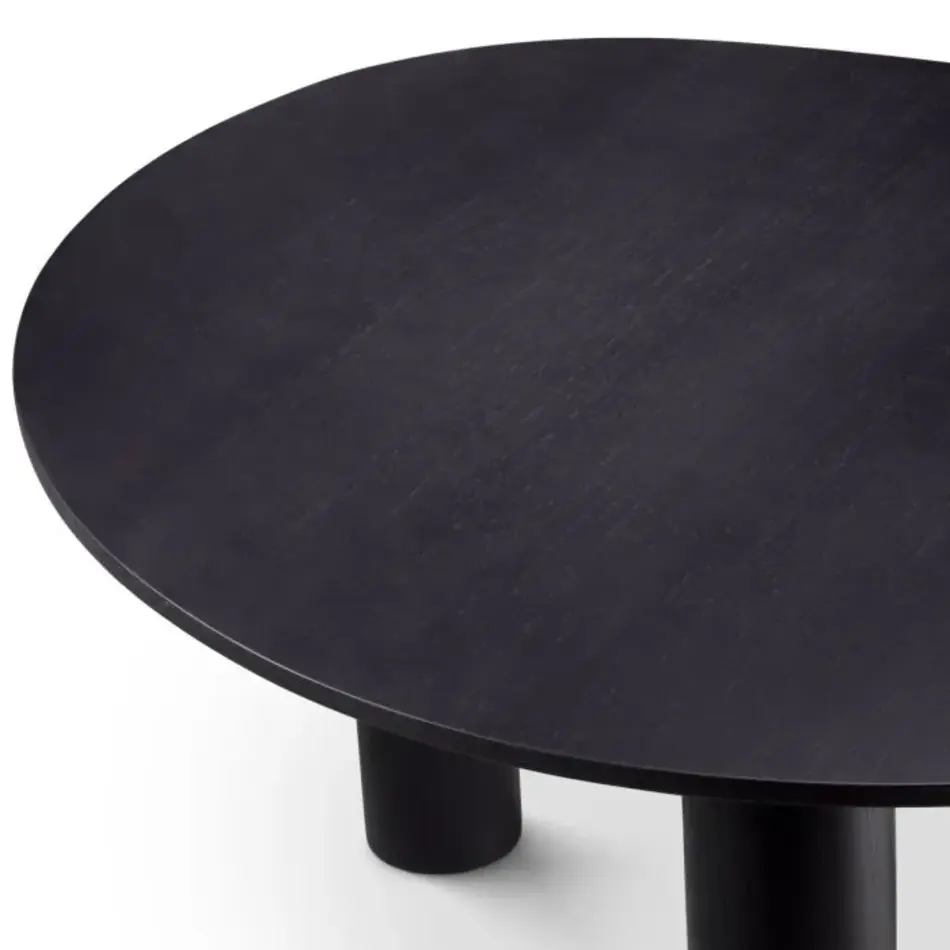 Eichholtz Lombardo Dining Table – Black Veneer | Compact Design