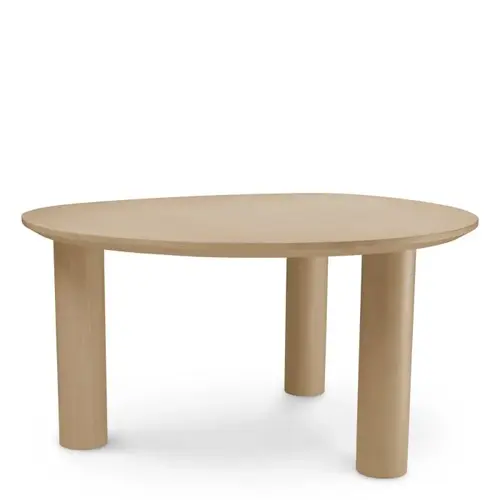 Eichholtz Lombardo Dining Table – Natural Oak Veneer | Compact & Organisch Design