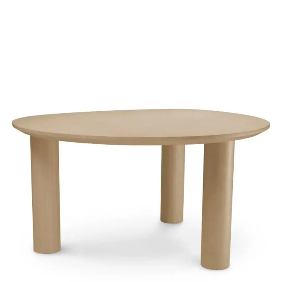Eichholtz Lombardo Dining Table – Natural Oak Veneer | Compact & Organisch Design