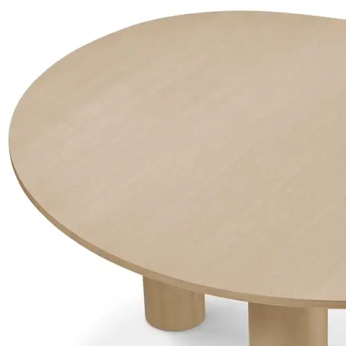 Eichholtz Lombardo Dining Table – Natural Oak Veneer | Compact & Organisch Design