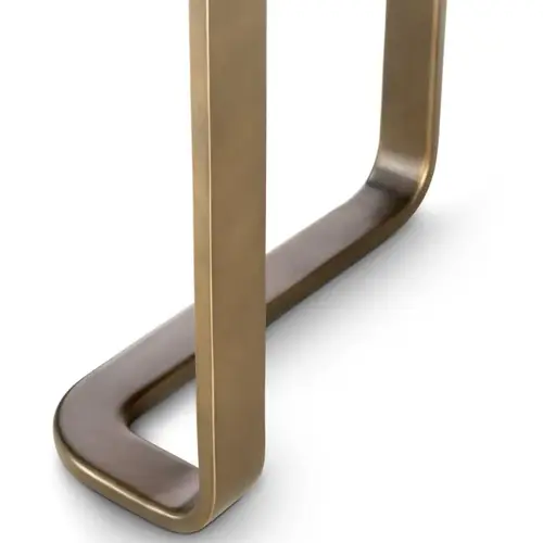 Eichholtz Rucello Dining Table – Light Walnut Veneer | Inlegpatroon | Bronze Finish Eichholtz Rucello Dining Table – Light Walnut Veneer | Inlegpatroon | Bronze Finish