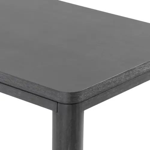 Eichholtz Atelier S Eettafel – Charcoal Grey Oak Veneer | Afgeronde Hoeken