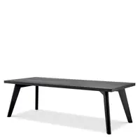 Biot Dining Table 240 cm - Solid European Oak | Black | Minimalist Design