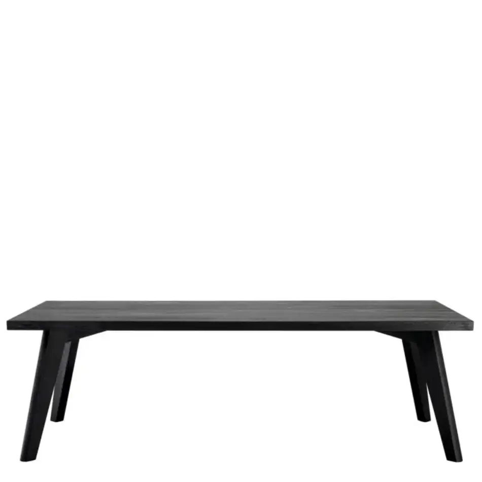 Eichholtz Biot Dining Table 240 cm - Solid European Oak | Black | Minimalist Design