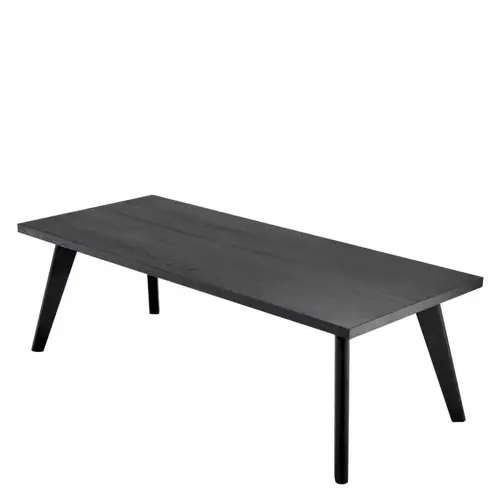 Eichholtz Biot Dining Table 240 cm - Solid European Oak | Black | Minimalist Design