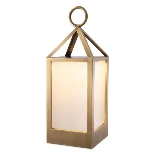 Eichholtz Riserva S Outdoor Lamp - Antique Brass | White Glass | IP44 Eichholtz Riserva S Outdoor Lamp - Antique Brass | White Glass | IP44