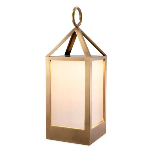 Eichholtz Riserva S Outdoor Lamp - Antique Brass | White Glass | IP44 Eichholtz Riserva S Outdoor Lamp - Antique Brass | White Glass | IP44