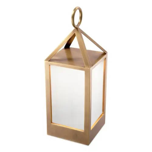Eichholtz Riserva S Outdoor Lamp - Antique Brass | White Glass | IP44 Eichholtz Riserva S Outdoor Lamp - Antique Brass | White Glass | IP44