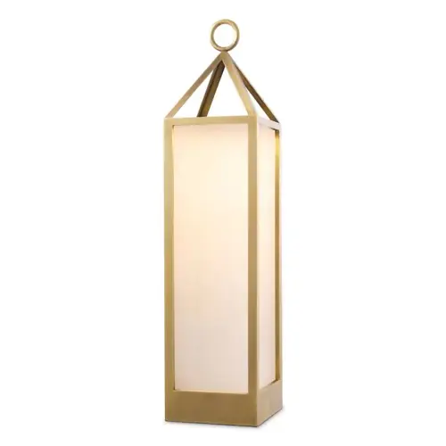Eichholtz Riserva Outdoor Lamp XL - Antique Brass | White Glass | IP44 Eichholtz Riserva Outdoor Lamp XL - Antique Brass | White Glass | IP44
