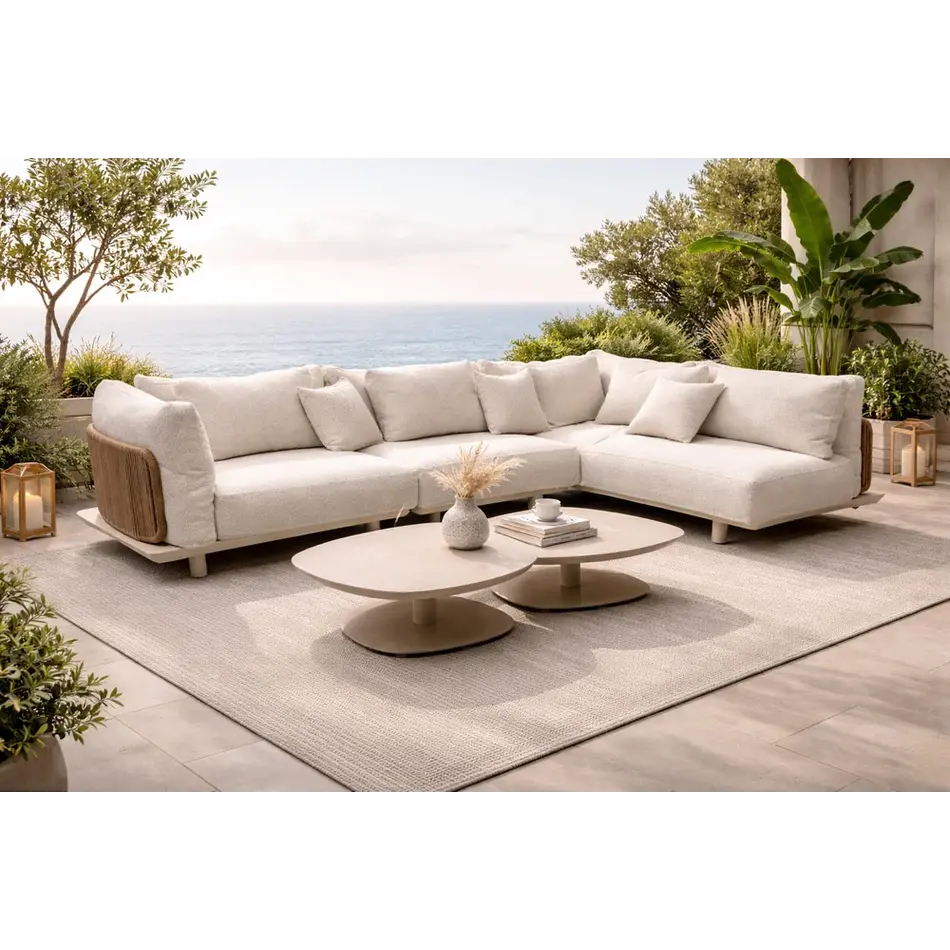The Grand Interior Four Seasons Outdoor Lounge Set – Modulair Design | Waterbestendige Kussens | Inclusief Beschermhoes