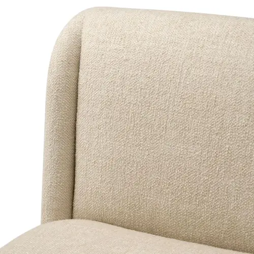 Eichholtz Dining Chair Selene - Renato Ecru | Luxury Dining Chair with Wheels & Soft Upholstery