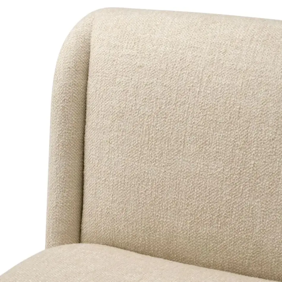 Eichholtz Dining Chair Selene - Renato Ecru | Luxury Dining Chair with Wheels & Soft Upholstery