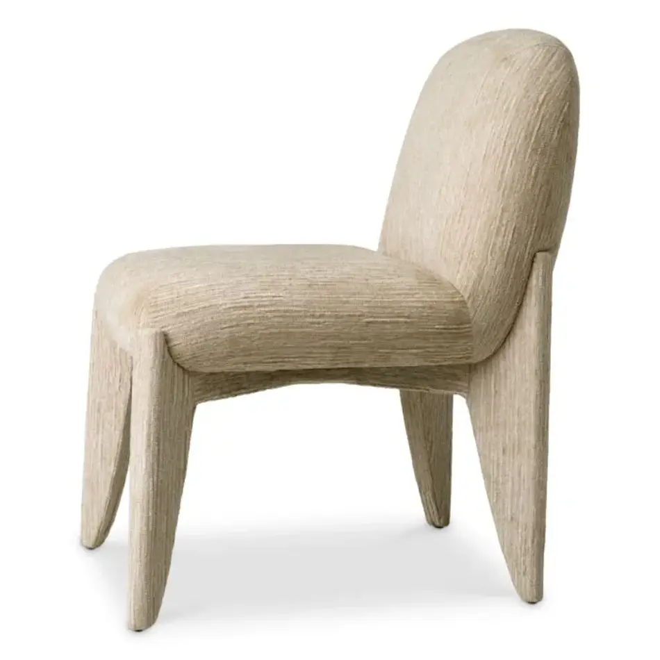 Eichholtz Dining Chair Marius - Terren Natural | Luxury Dining Chair with Soft Upholstery & Organic Look