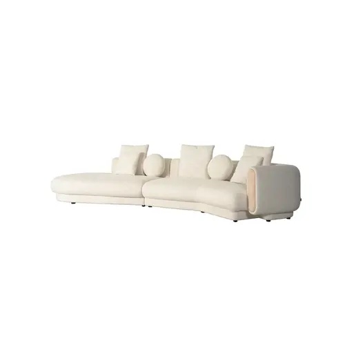 The Grand Interior Tarida Hoekbank Rechts met Travertin Detail