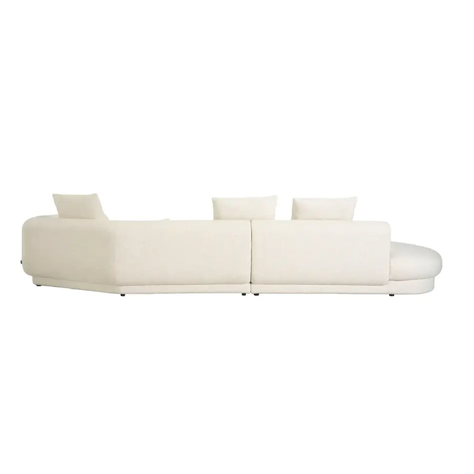 The Grand Interior Tarida Hoekbank Rechts met Travertin Detail