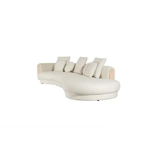The Grand Interior Tarida 2-Seater Corner Sofa Left with Travertine Detail