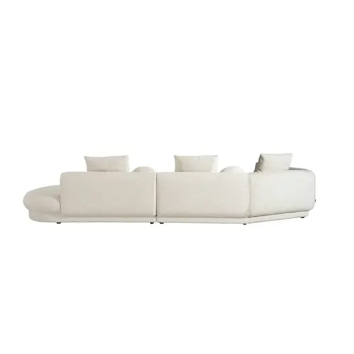 The Grand Interior Tarida 2-Seater Corner Sofa Left with Travertine Detail