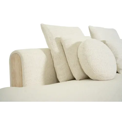 The Grand Interior Tarida 2-Seater Corner Sofa Left with Travertine Detail