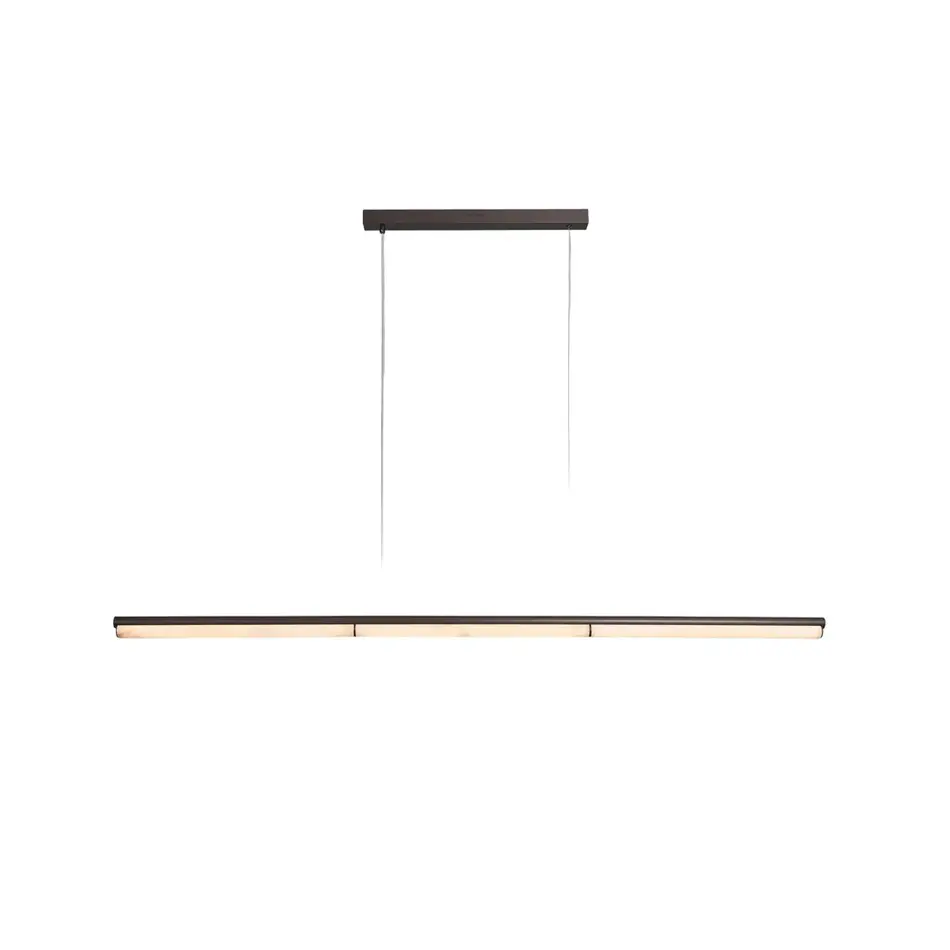 The Grand Interior Viglia Design Hanglamp – Lineaire Kroonluchter met Albast