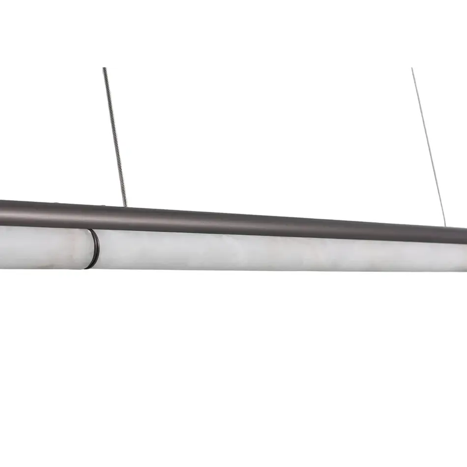 The Grand Interior Viglia Design Hanglamp – Lineaire Kroonluchter met Albast