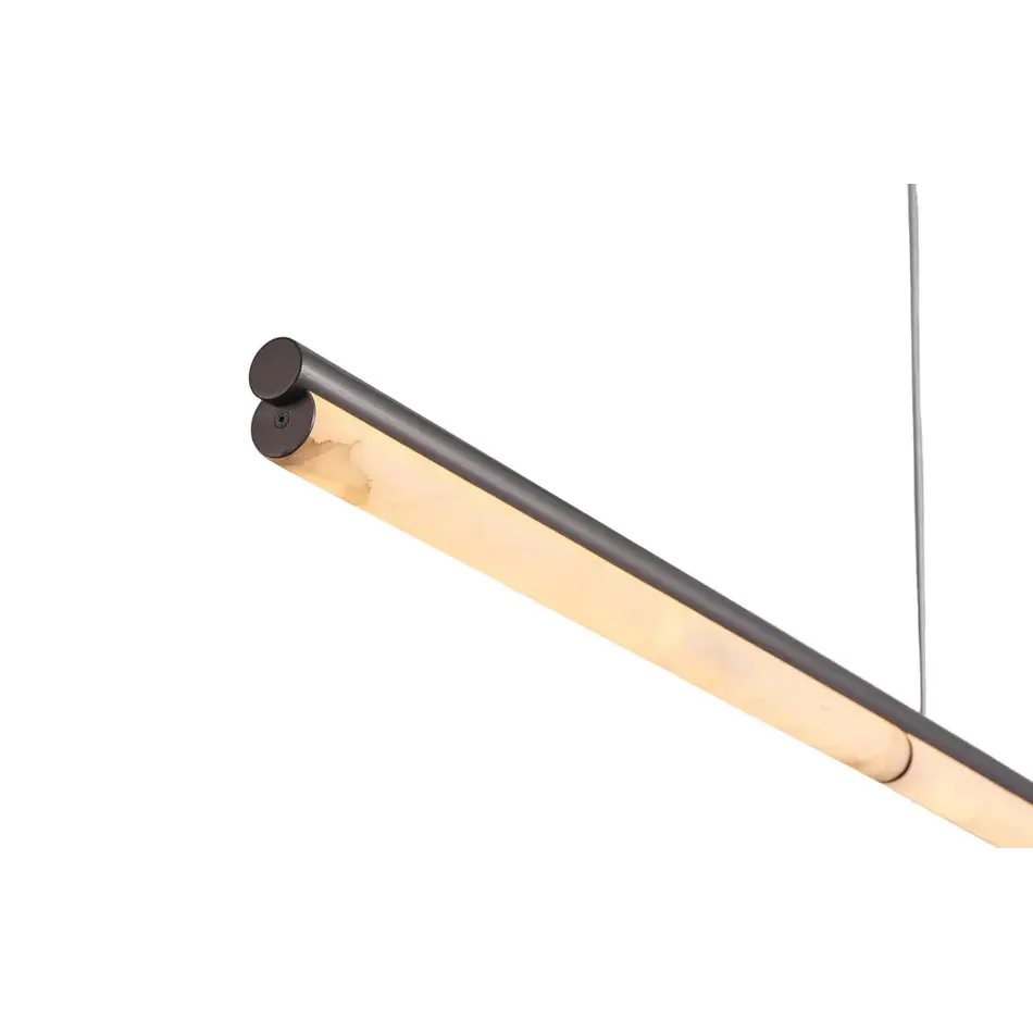 The Grand Interior Viglia Design Hanglamp – Lineaire Kroonluchter met Albast