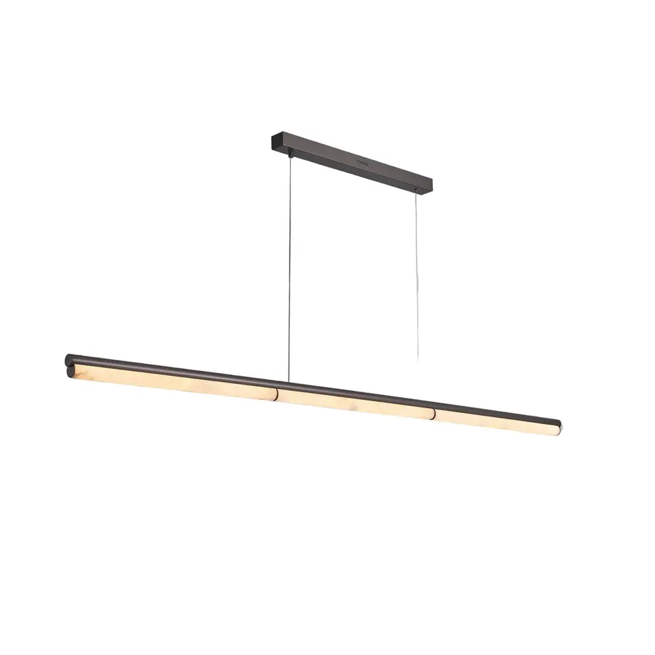 The Grand Interior Viglia Design Hanglamp – Lineaire Kroonluchter met Albast