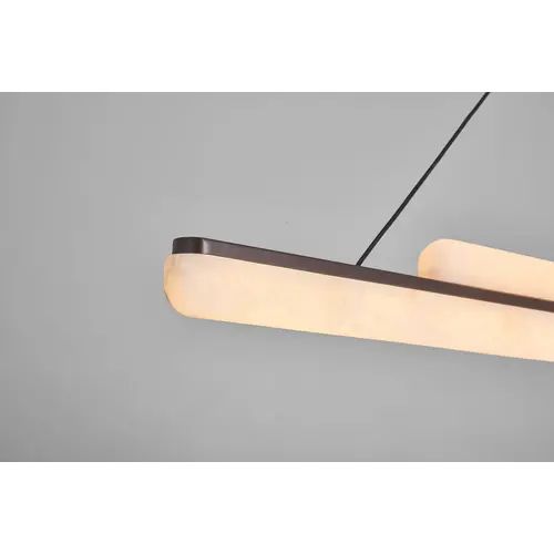 The Grand Interior Loro Design Chandelier Alabaster - Linear Pendant Lamp Bronze - 120CM
