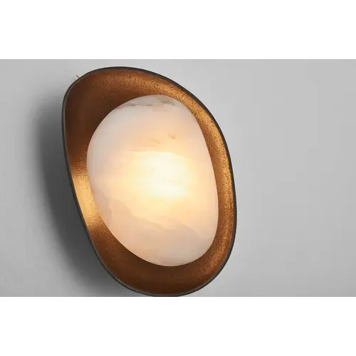 The Grand Interior Cadey Design Wandlamp – Albast Wandverlichting Brons