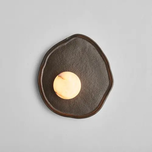 The Grand Interior Jules Design Wandlamp – Albast Wandverlichting Brons - Small