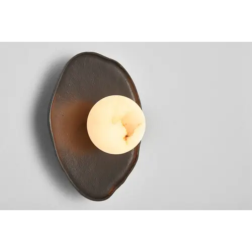 The Grand Interior Jules Design Wandlamp – Albast Wandverlichting Brons - Small