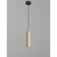 Destino Hanglamp Travertin – Compacte Cylindrische Pendant