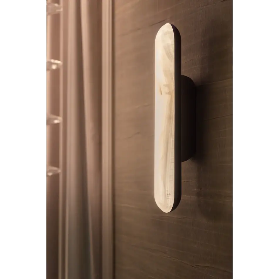 ONICE Wandlamp Bronze met Onyx