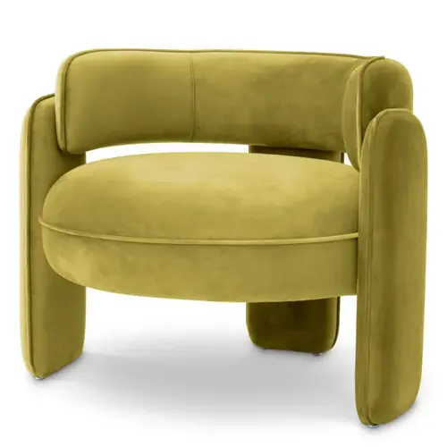 Eichholtz Chaplin Chair – Savona Vintage Green Velvet Design Stoel
