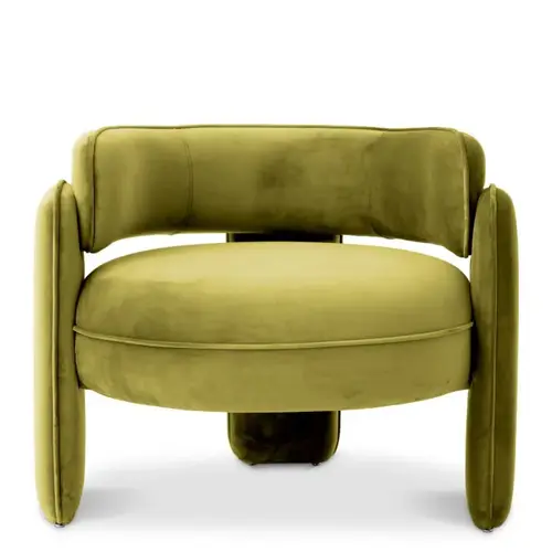 Eichholtz Chaplin Chair – Savona Vintage Green Velvet Design Stoel