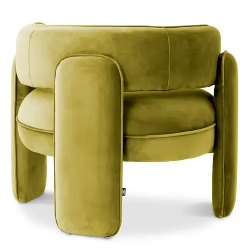 Eichholtz Chaplin Chair – Savona Vintage Green Velvet Design Stoel
