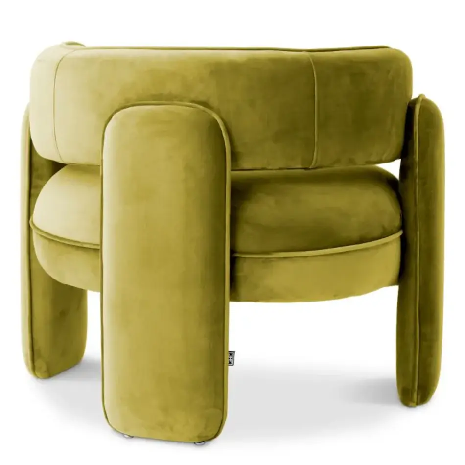 Eichholtz Chaplin Chair – Savona Vintage Green Velvet Design Stoel