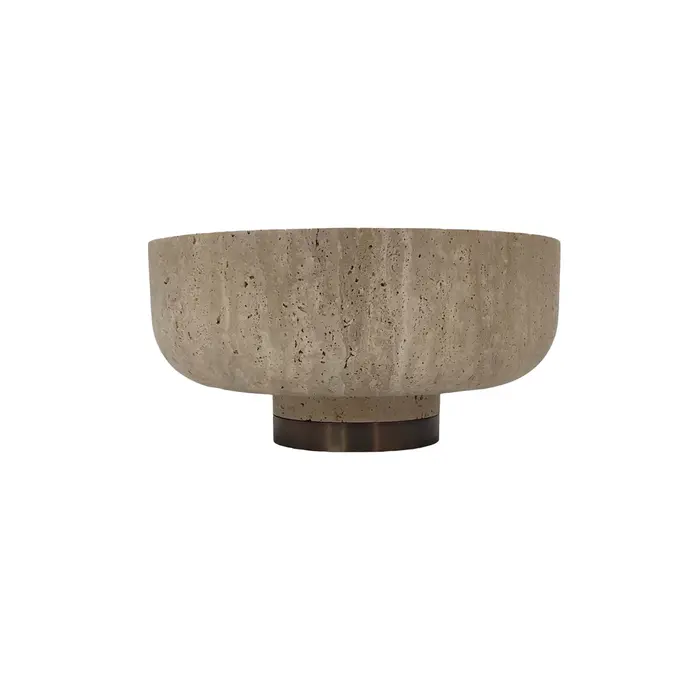 The Grand Interior CELESTI Bowl Travertin - Medium