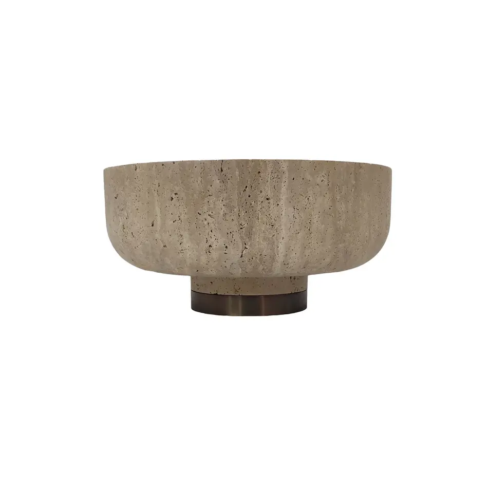 The Grand Interior CELESTI Bowl Travertin - Medium